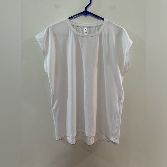 Pre-Owned XS Kyodan White Athletic Sleeveless T-Shirt