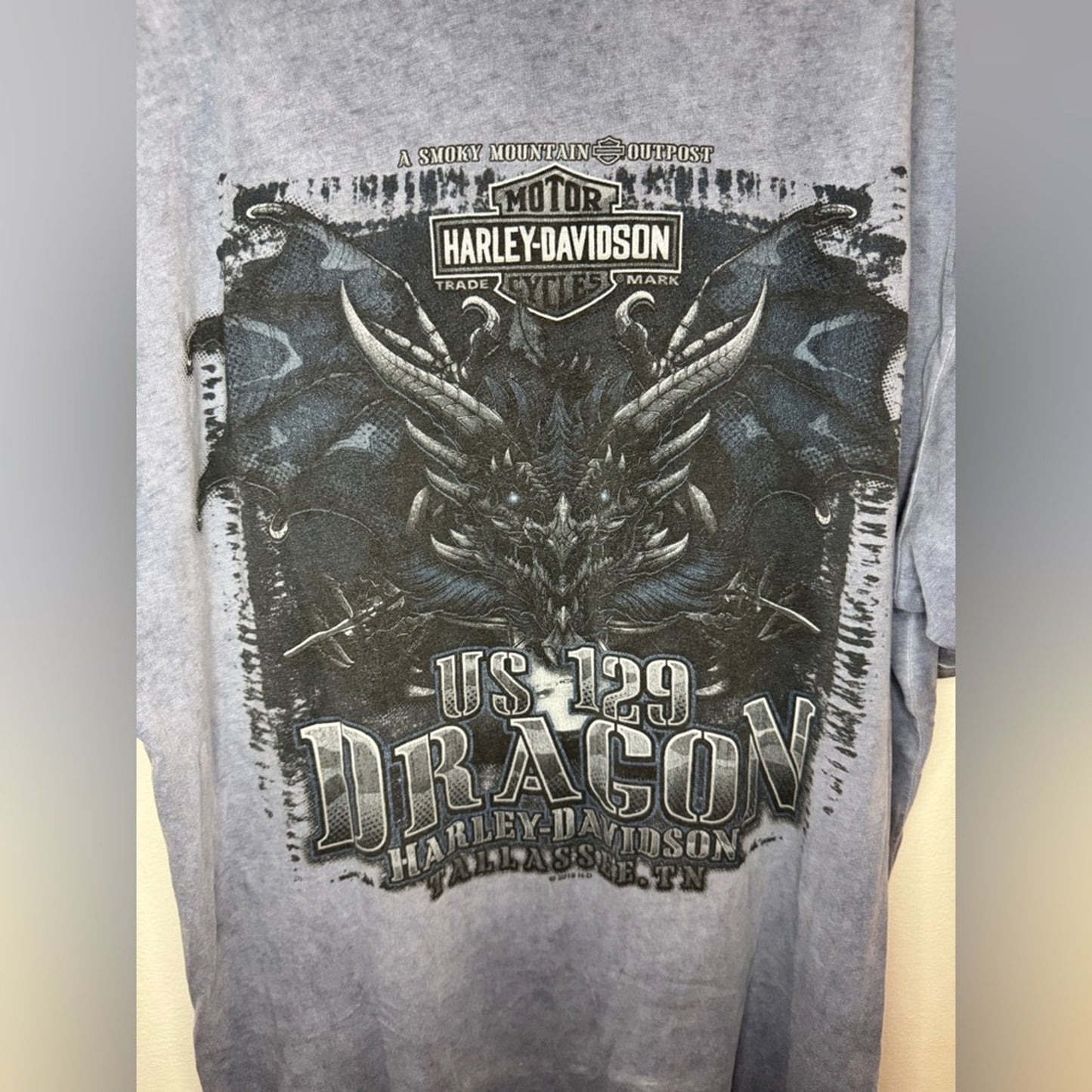 Pre-Owned LG Harley Davidson Blue Dragon Tallahassee, Tennessee T-Shirt