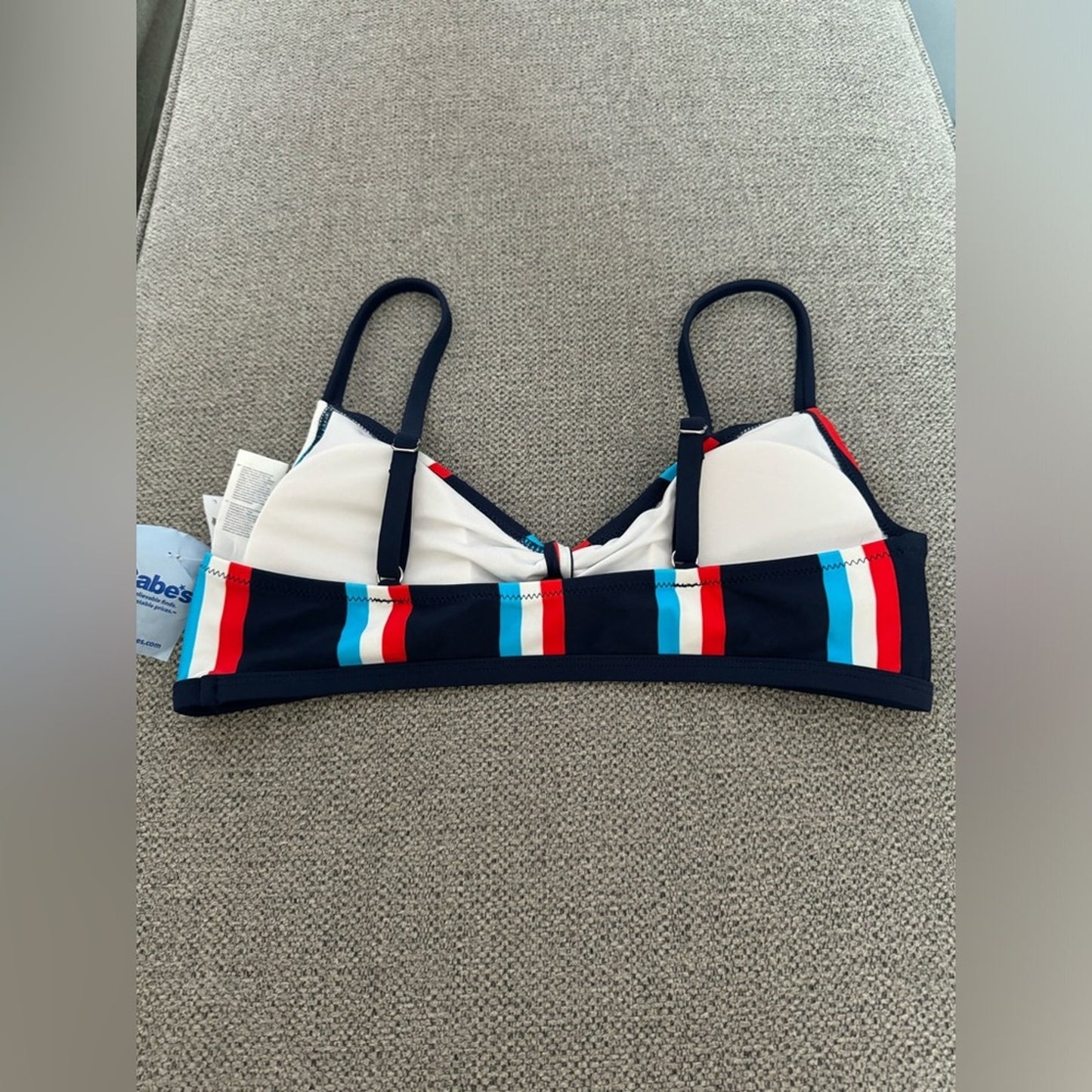 NWT LG Cupshe Red/White/Blue Bikini Top