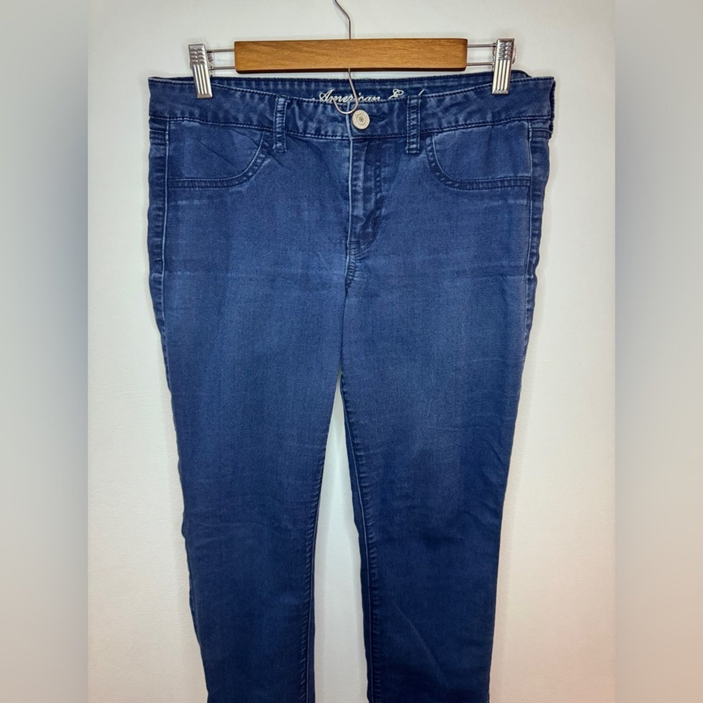 Pre-Owned Size 12 American Eagle Blue Stetch Jegging