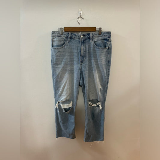 Pre-Owned Size 13 Hollister Ultra High Rise Vintage Straight Distressed Jeans