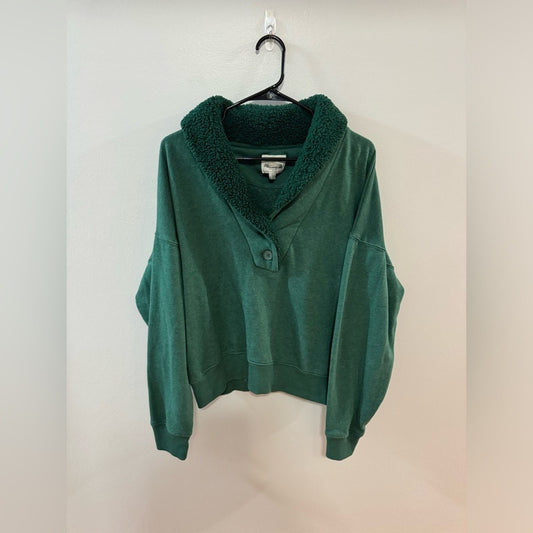 Pre-Owned MD American Eagle Green Quarter Button-Up Sweater