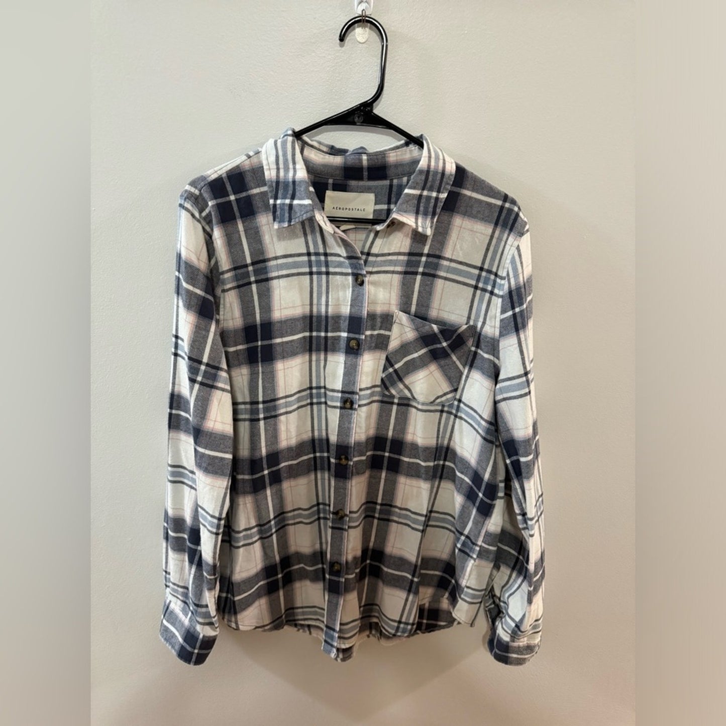 Pre-Owned LG Aeropostale Blue/Grey/White Flannel