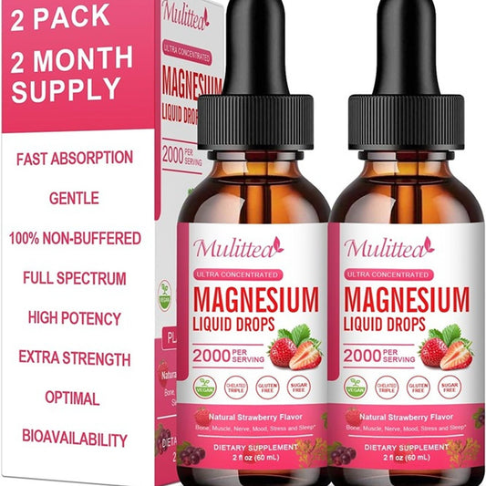 Young Living(2 Pack) Magnesium Glycinate Liquid Drop, 1000mg