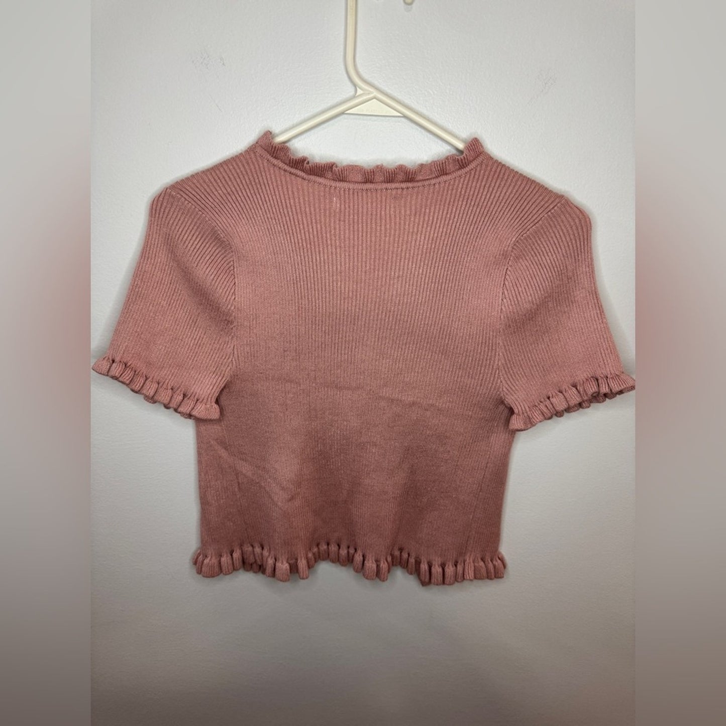 Pre-Owned LG Jolie & Joy Pink Ribbed Sweater