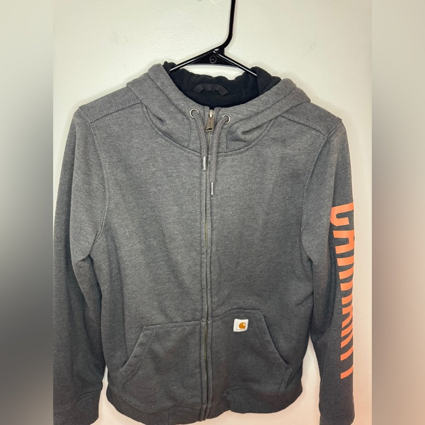 Pre-Owned SM Carhartt Dark Grey Rain Defender Zip Up Hoodie