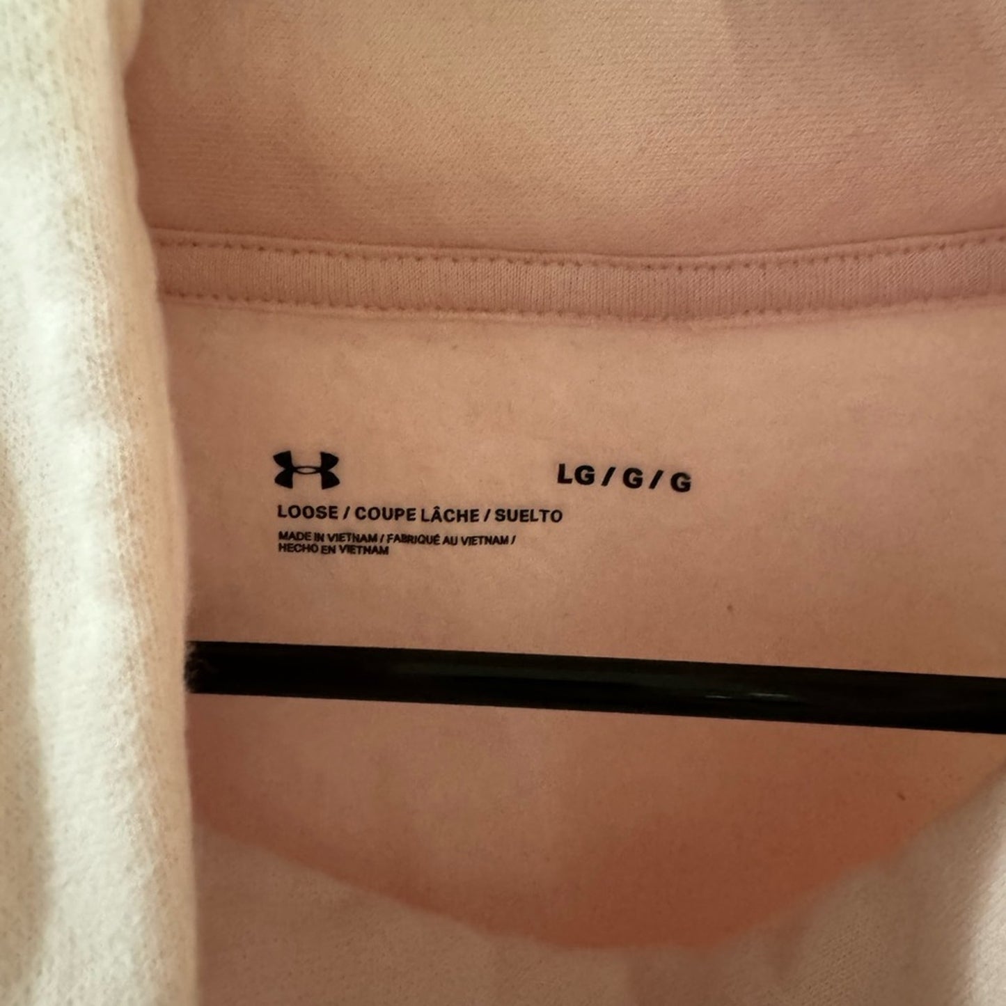 Pre-Owned LG Under Armour Pink Crew Neck Sweat Shirt