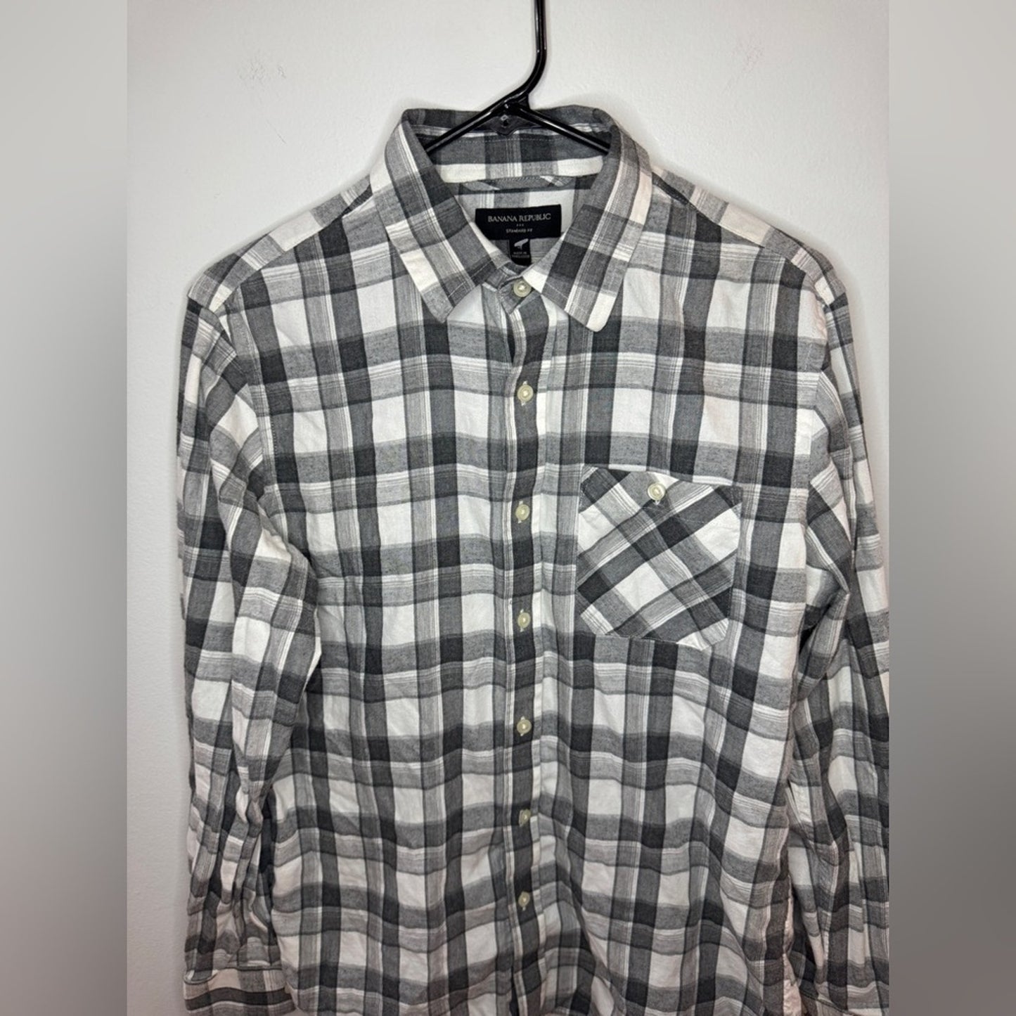 Pre-Owned SM Banana Republic Grey Button Up Shirt