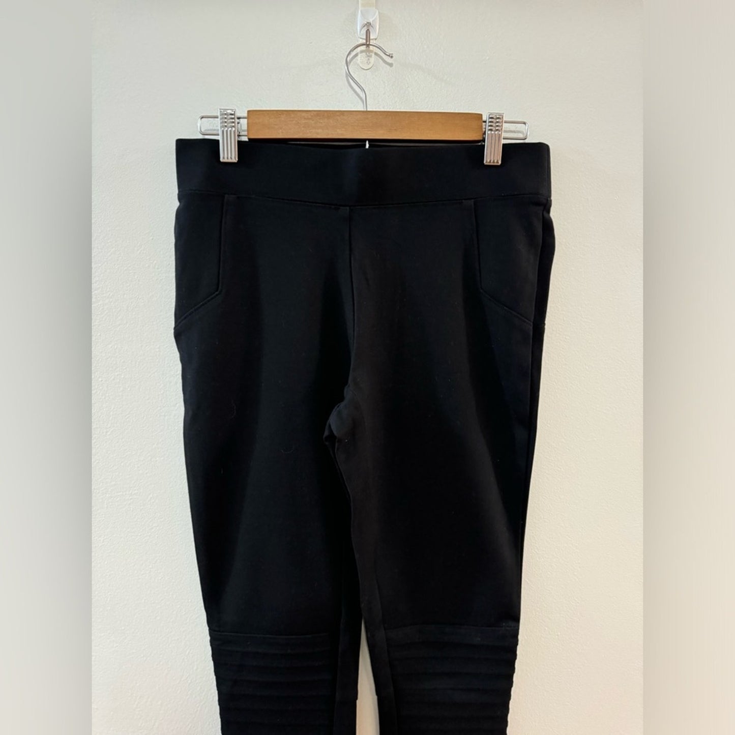 Pre-Owned SM Jules & Leopold Black Biker Style Pants