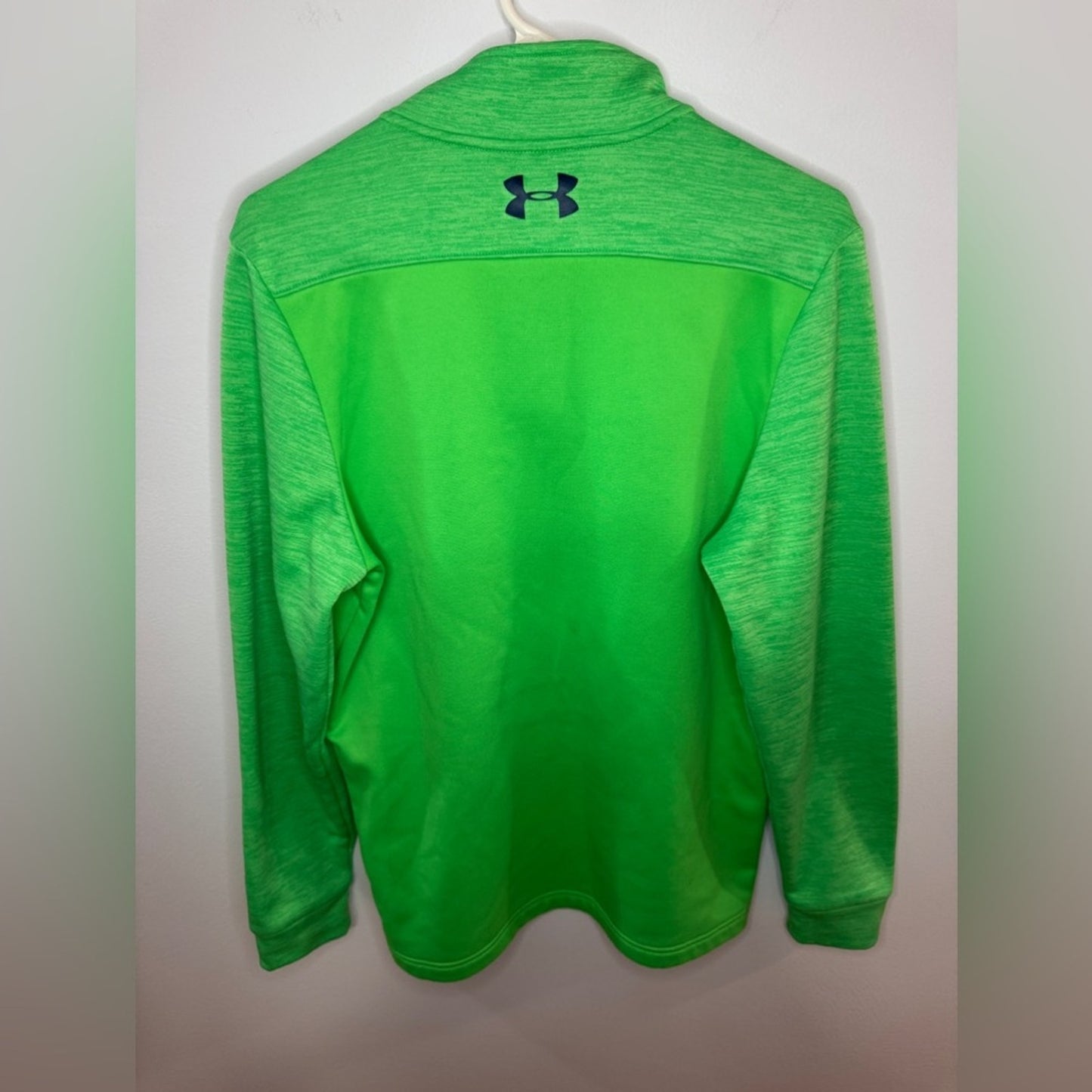 Pre-Owned SM Under Armour Green Quarter Zip Pullover Athletic Jacket