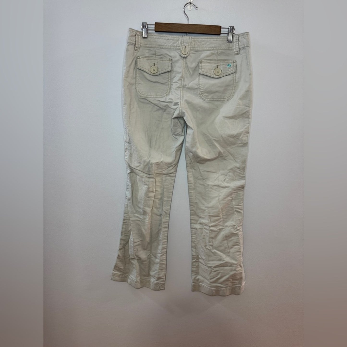 Pre-Owned Size 9/10 Regular Aeropostale Cream Bootcut Pants