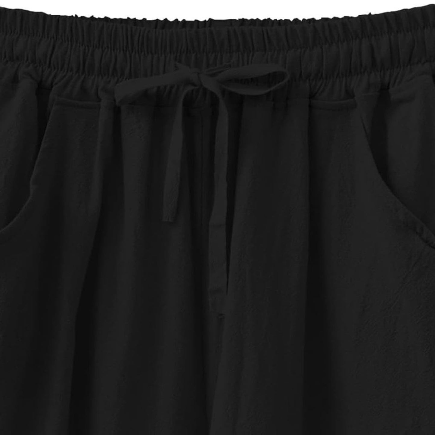 LG Women Wide Leg Linen Pants, High Waisted Summer Casual Cotton Linen Palazzo