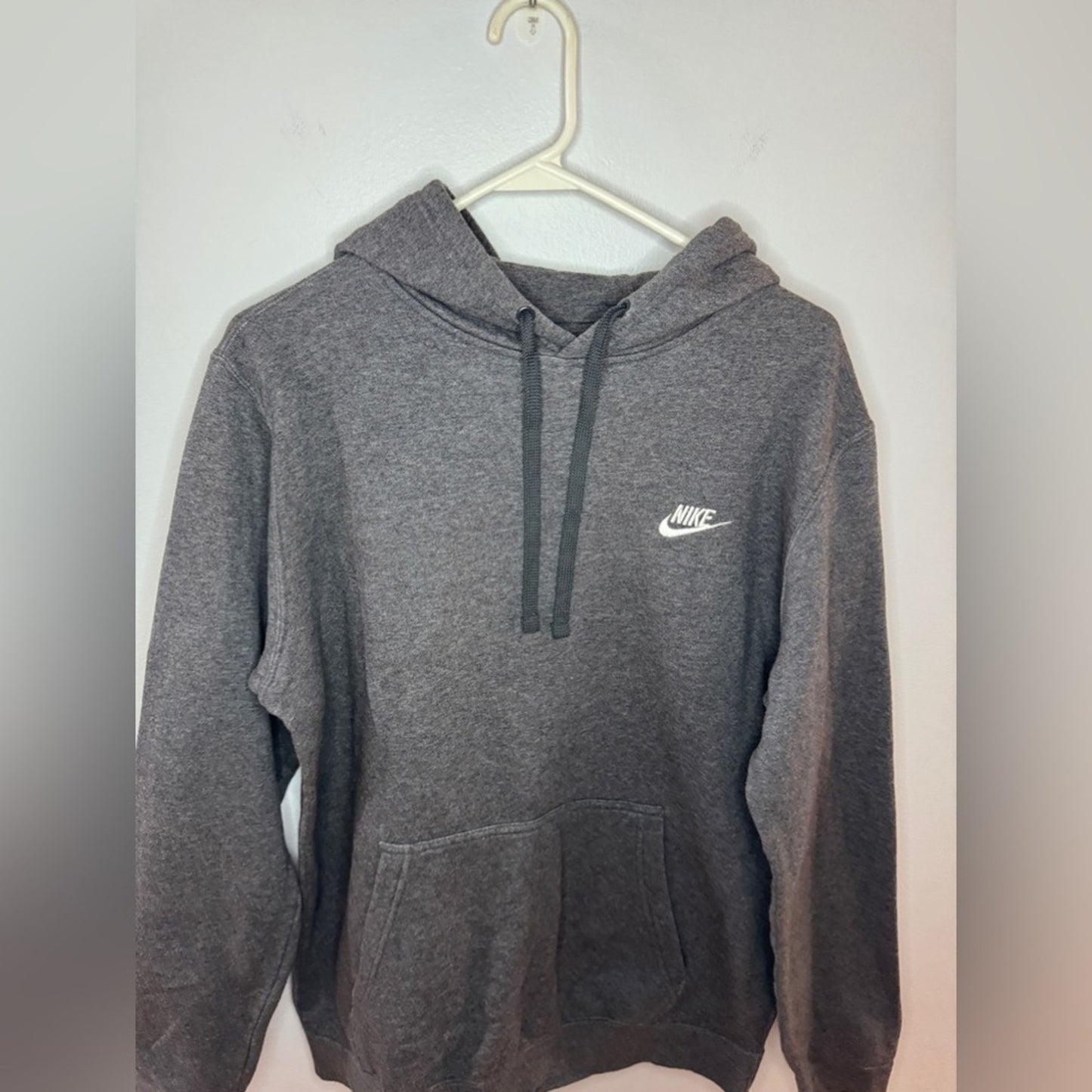 Pre-Owned LG Nike Dark Grey Logo Pullover Hoodie