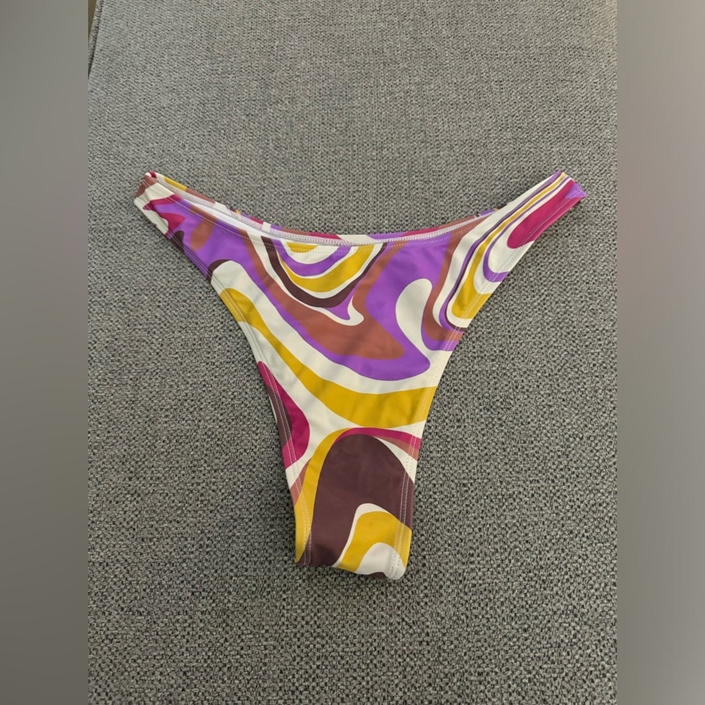 Pre-Owned LG Cupshe Multi-Color Swirl Bikini Bottom