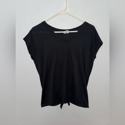 Pre-Owned MD RBX Black Open Tie Back Athletic Shirt
