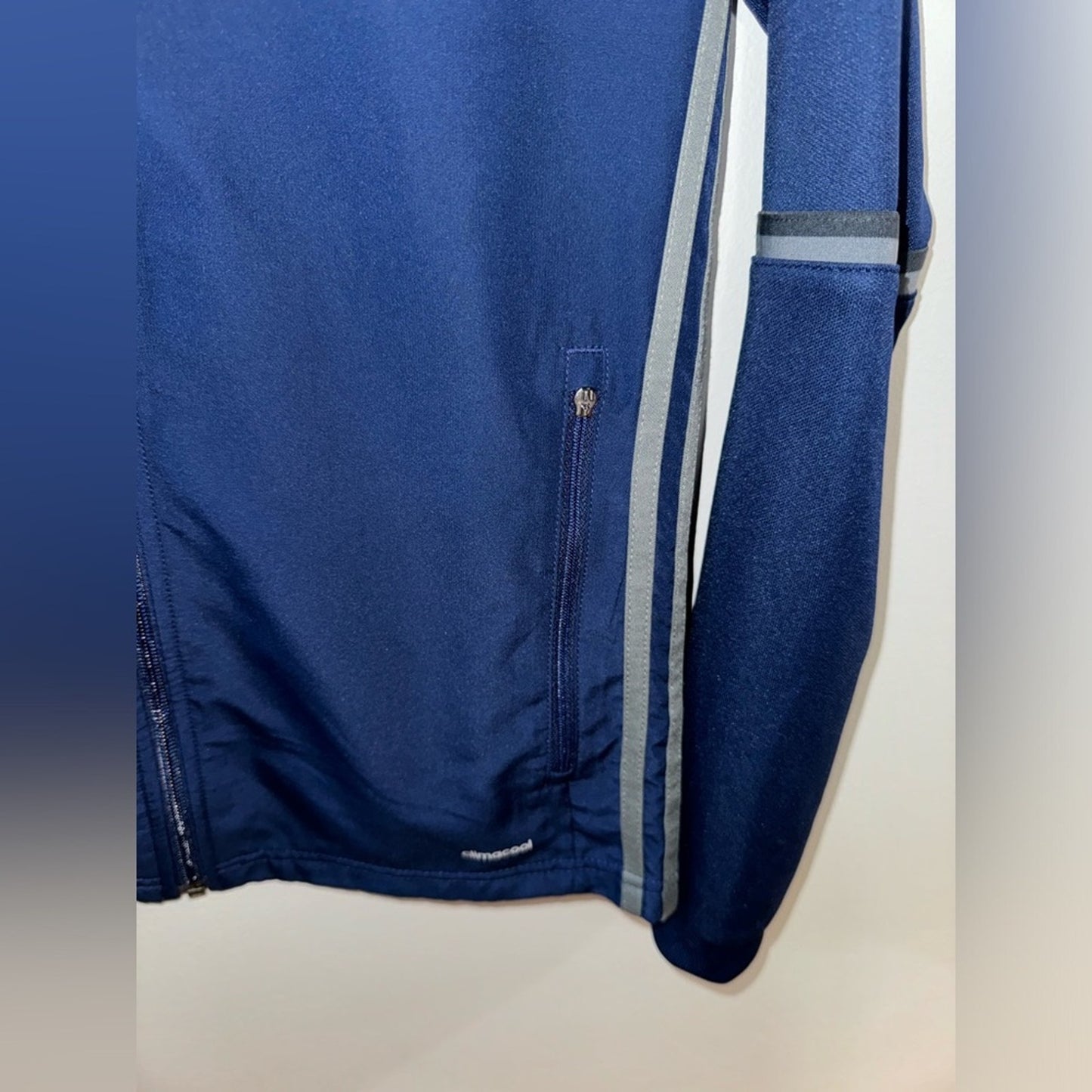 Pre-Owned XS Adidas Climacool Navy Zip Up Athletic Jacket