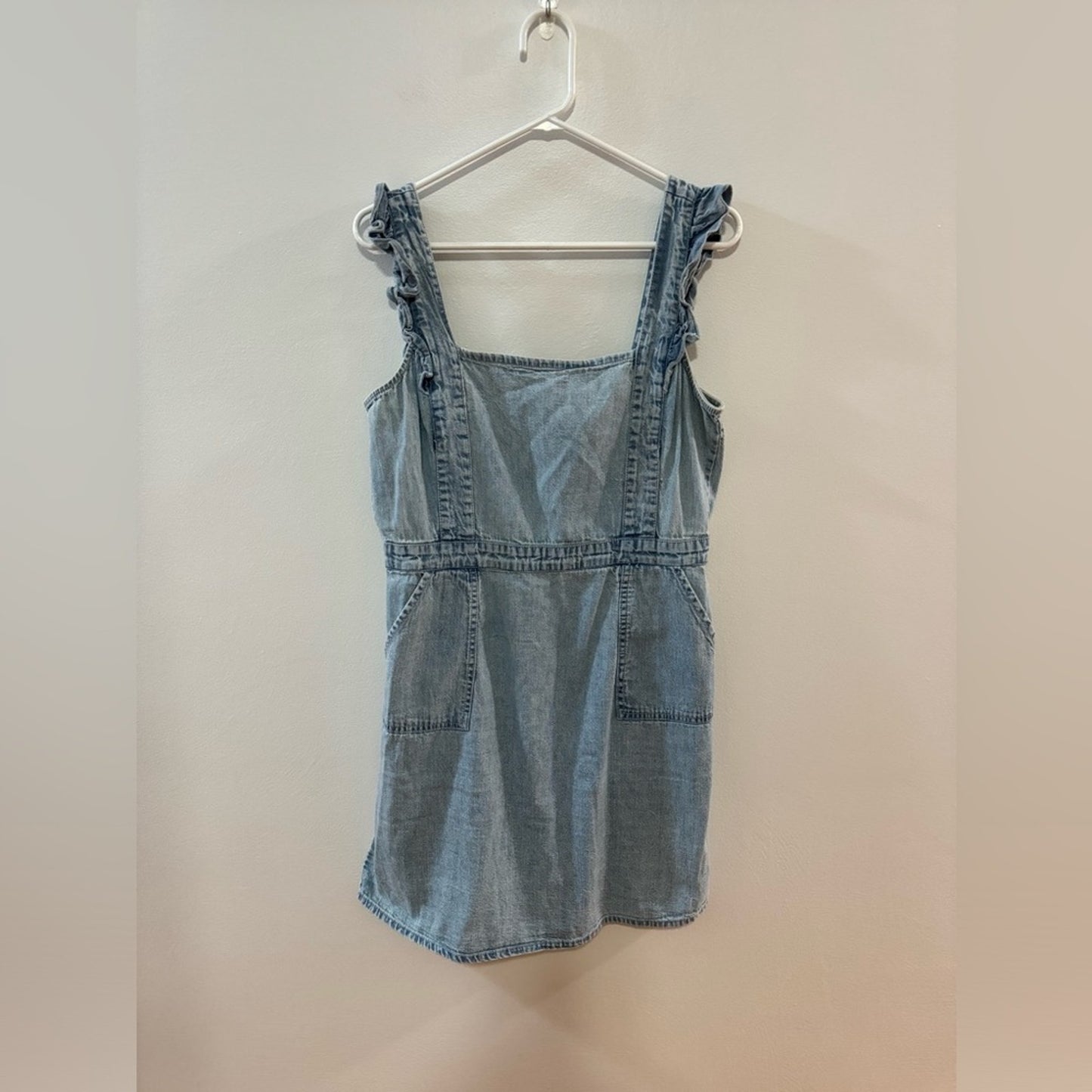 Pre-Owned LG Japna Denim Ruffle Dress