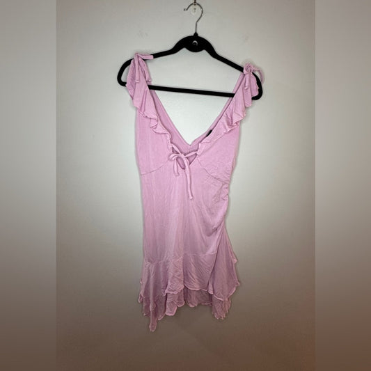 Pre-Owned SM Wild Fable Pink Front Tie Dress