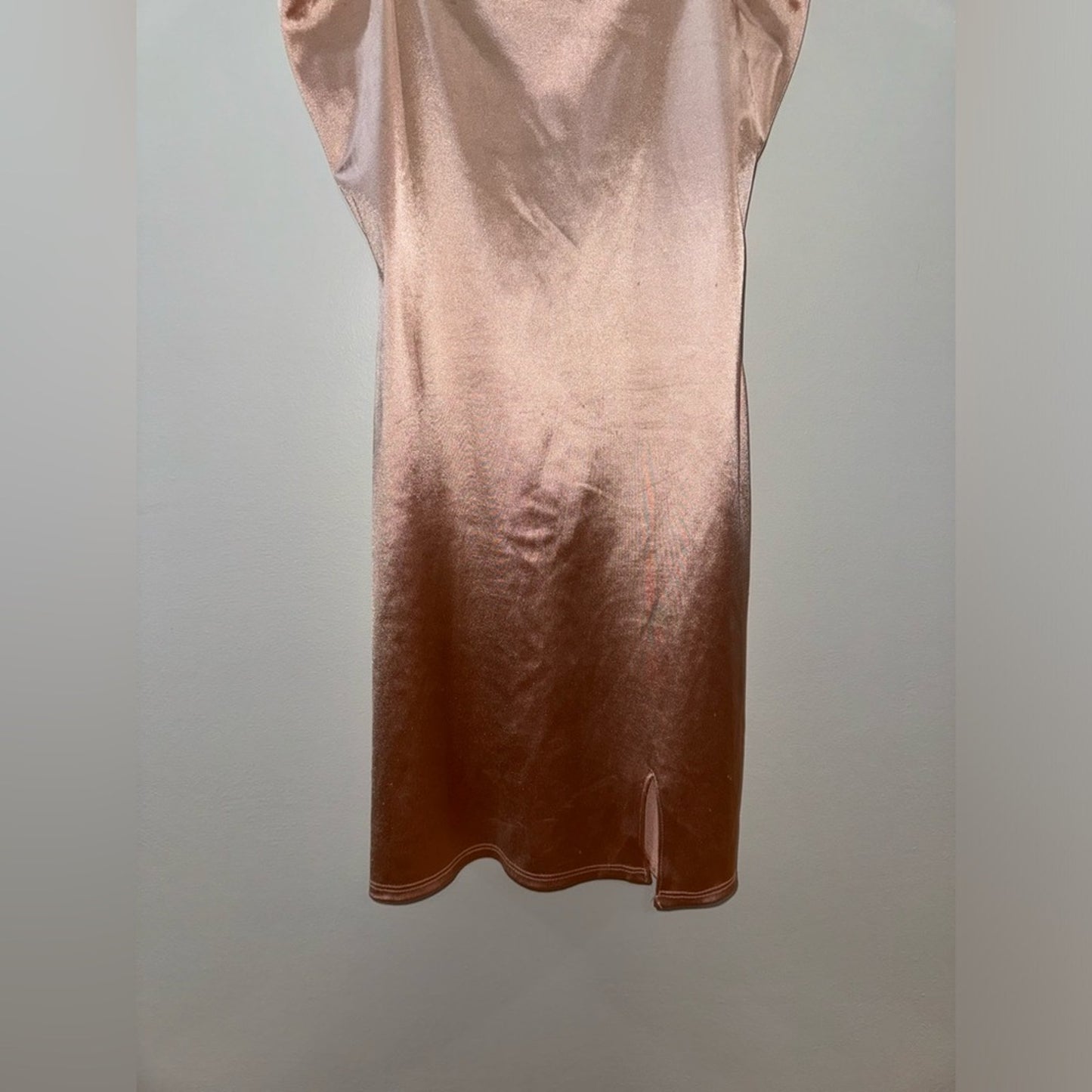 Pre-Owned MD Polly & Esther Pink Satin Slip Dress