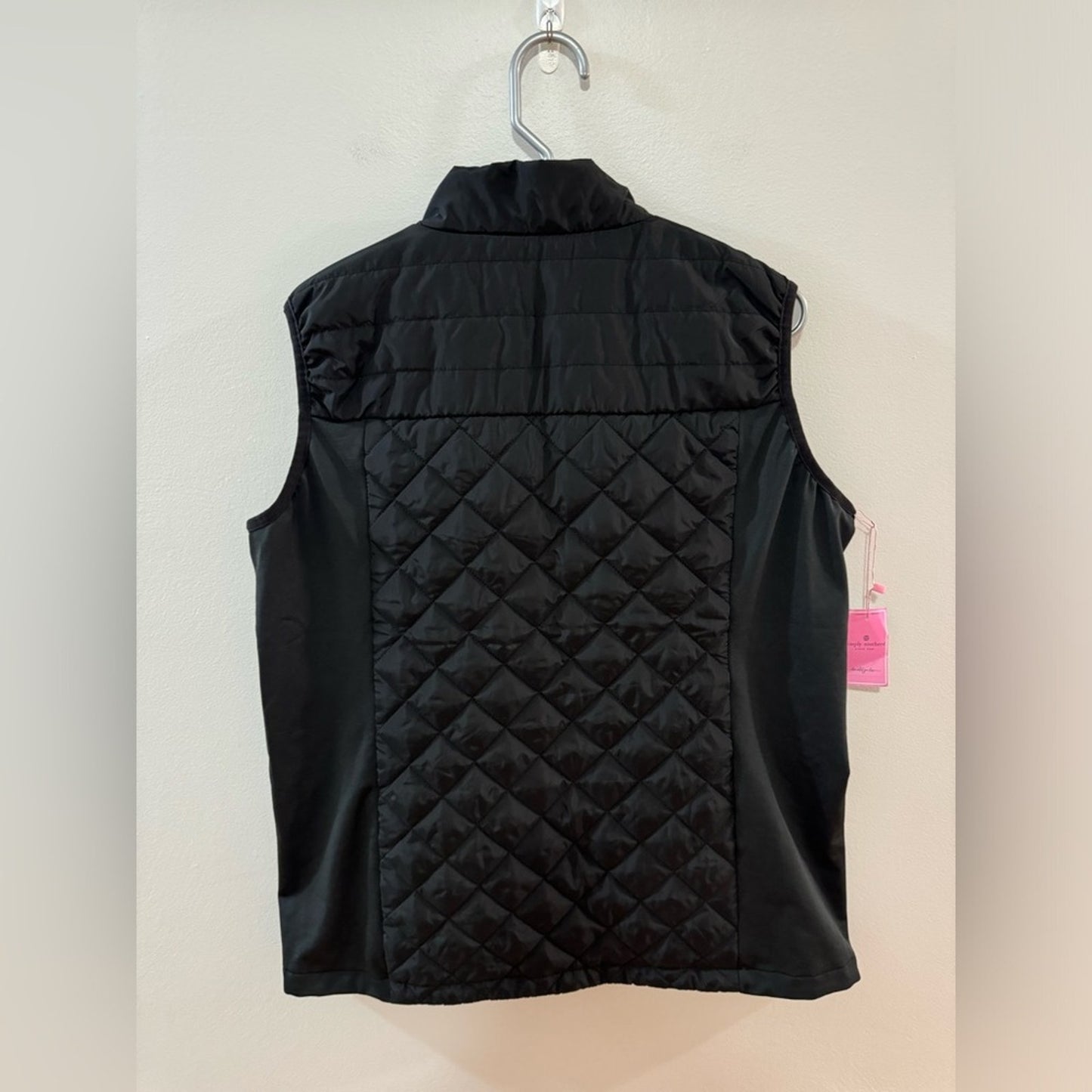 NWT LG Simply Southern Black Puffer Vest