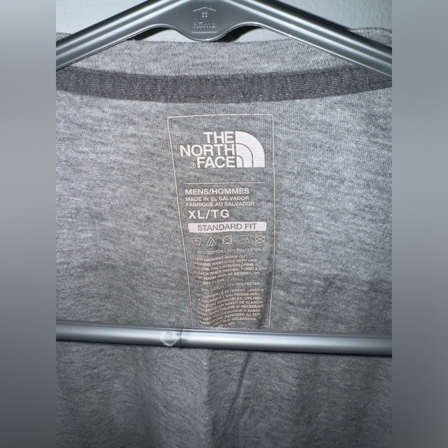 Pre-Owned XL The North Face Grey Logo T-Shirt