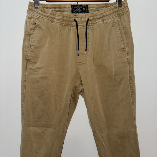 Pre-Owned XS Abercrombie and Fitch Khaki Stretch Chino Joggers