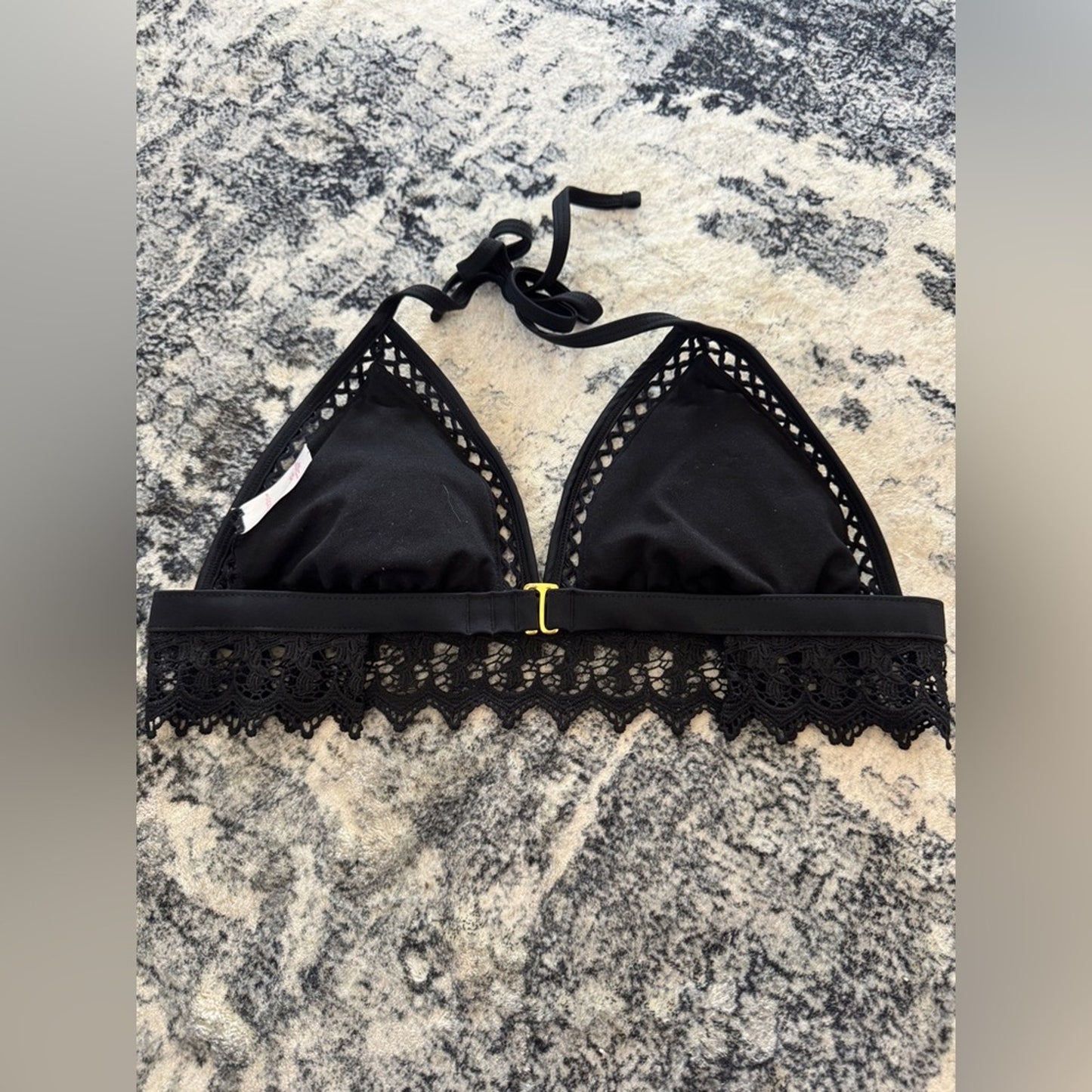 Pre-Owned LG Xhilaration Black Lace Bikini Top