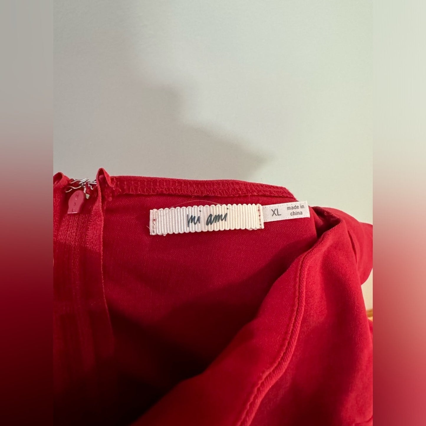 Pre-Owned XL Mi Ami Red Long Sleeve Dress