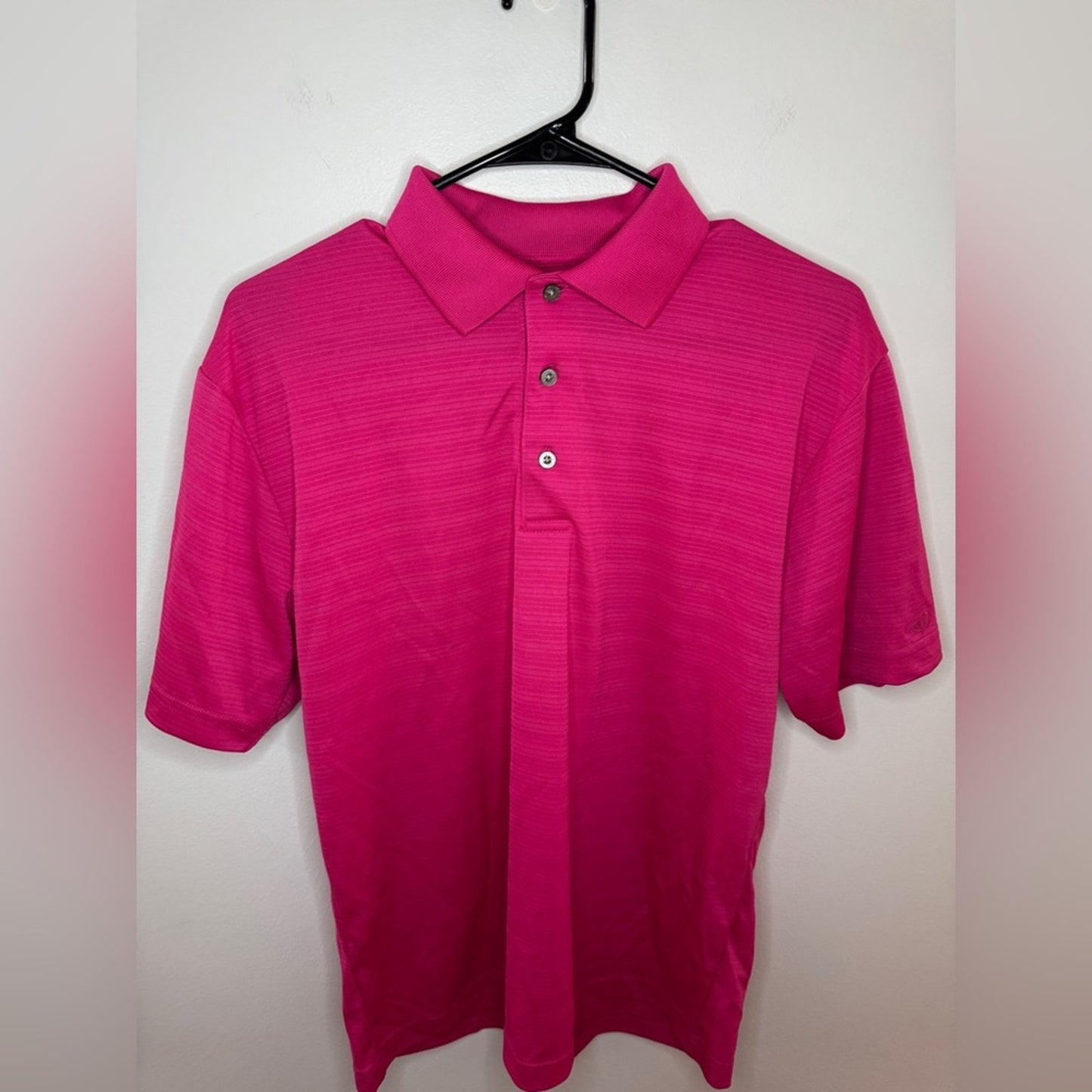 Pre-Owned SM GrandSlam Pink Collared Button Up Polo Shirt