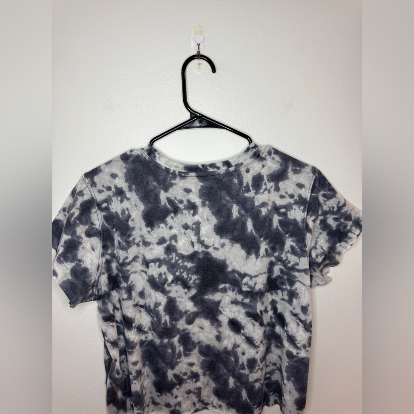 Pre-Owned LG Yogasmoga Navy and White Tie Dye T-Shirt