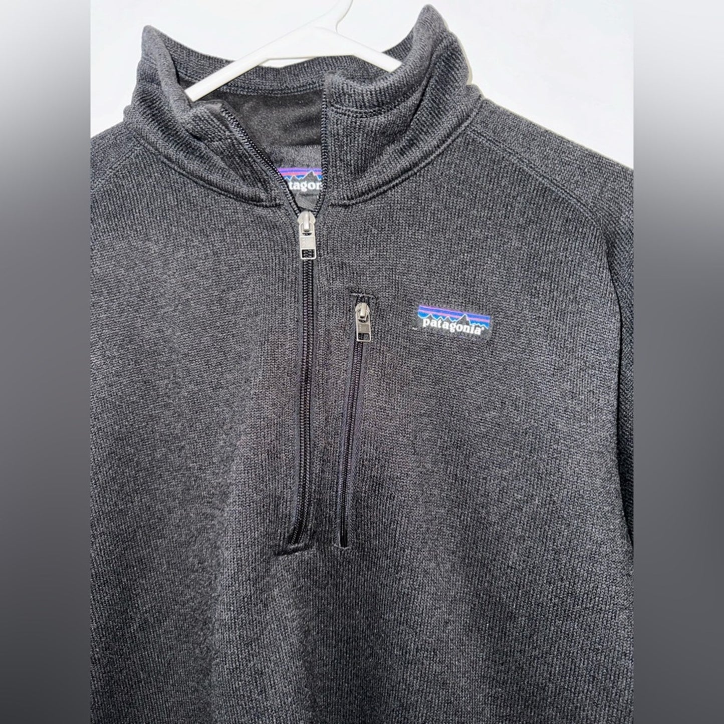 Pre-Owned LG Patagonia Black R1 Fleece Quarter Zip Jacket