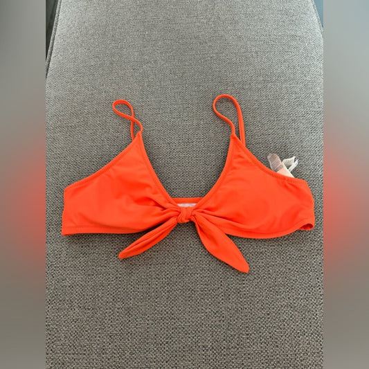 Pre-Owned XL Cupshe Orange Front Tie Bikini Top