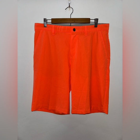 NWT Size 36 Adidas Orange Go-To Golf Short 11” Inseam in Wonder Clay