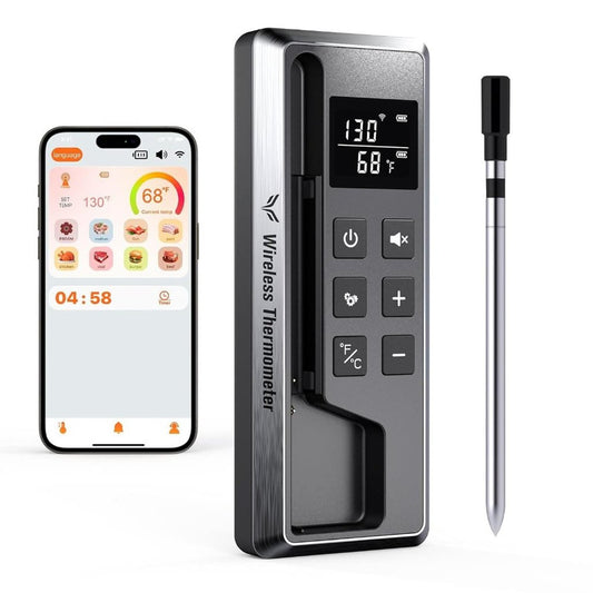 Paneceia Wireless Meat Thermometer Digital, 800FT Long Range Bluetooth Cooking