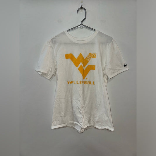 Pre-Owned MD Nike Athletic Cut White WVU Volleyball Shirt