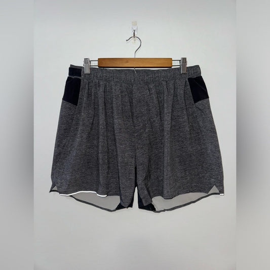 Pre-Owned XL Lululemon Men’s Surge 6” Inseam Lined Dark Grey Shorts