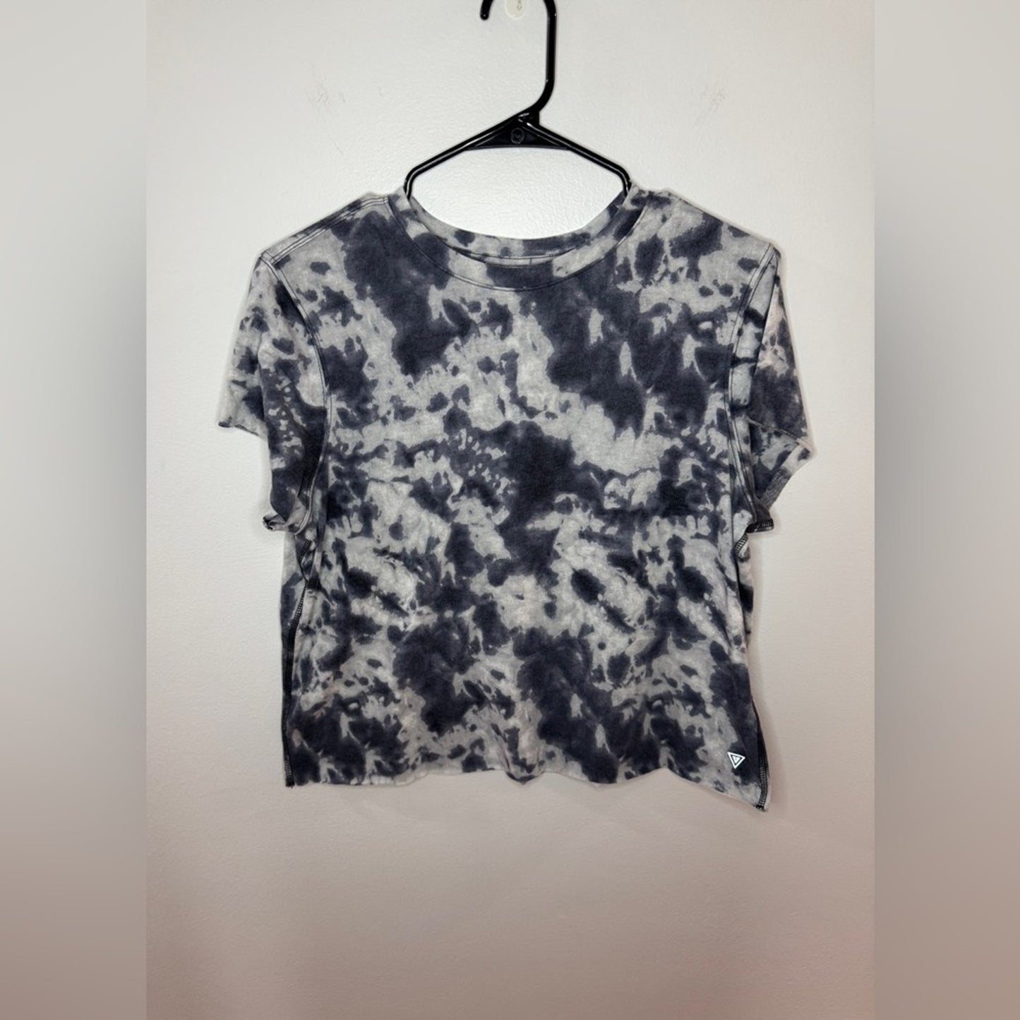 Pre-Owned LG Yogasmoga Navy and White Tie Dye T-Shirt