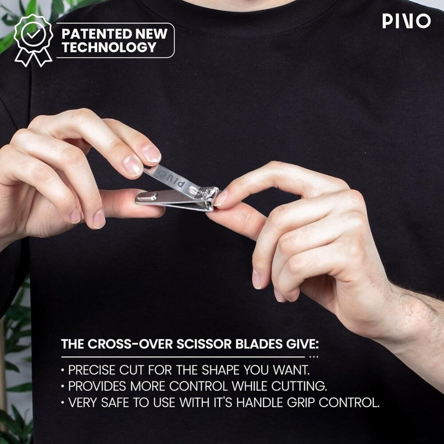 PIVO Clipper Scissor Hybrid - Professional Nail Clippers for Men and Women