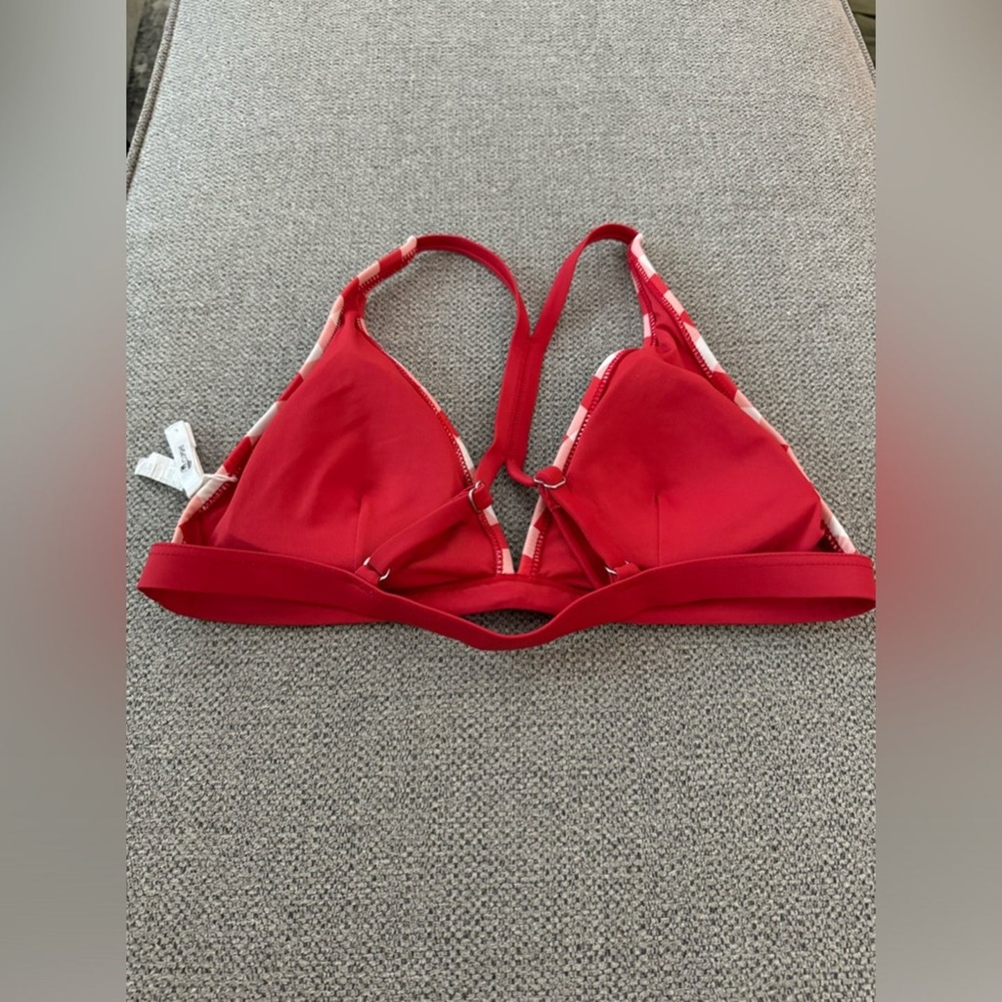 Pre-Owned LG Cupshe Red/Pink/White Bikini Top