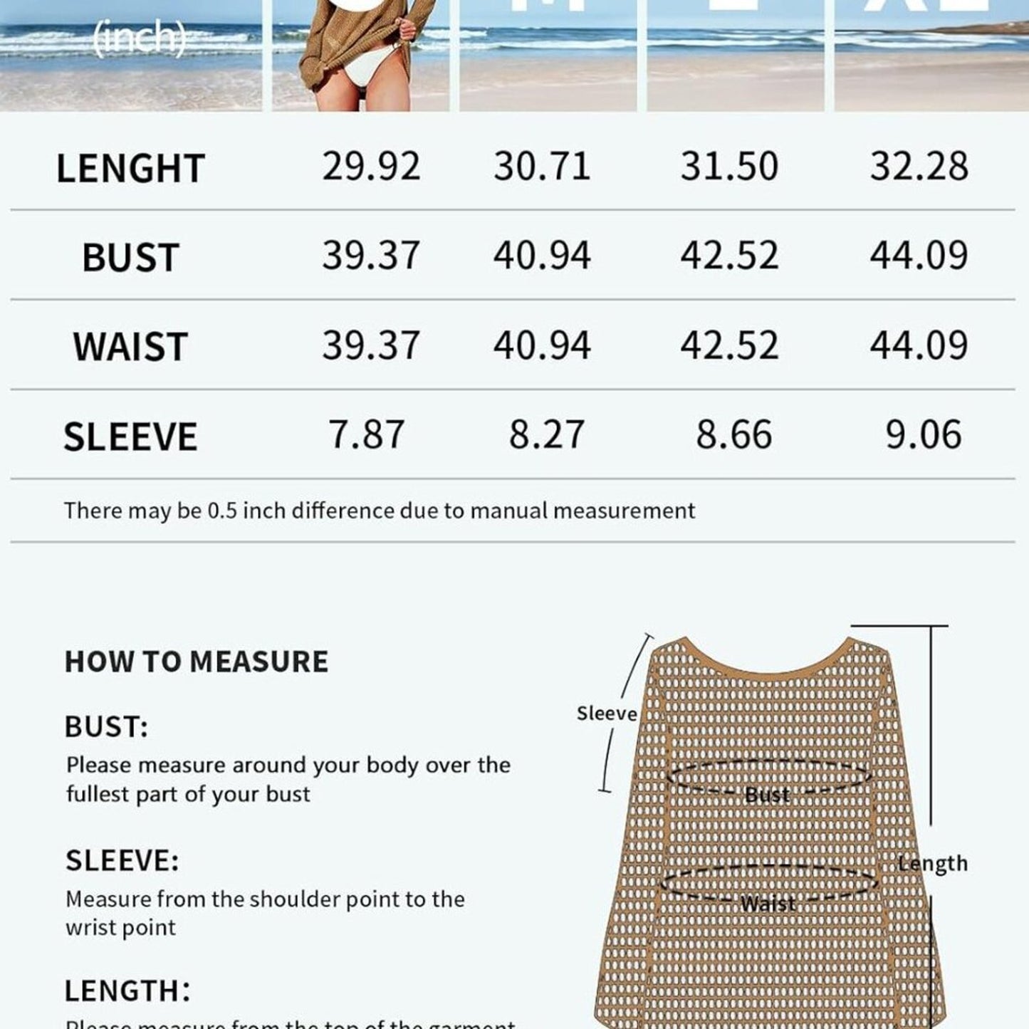 SOCIALA Swimsuit Coverup for Women Crochet Swim Coverups Sexy Backless