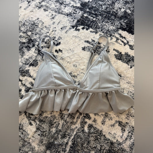 Pre-Owned SM Unbranded Grey Ruffle Bikini Bottom