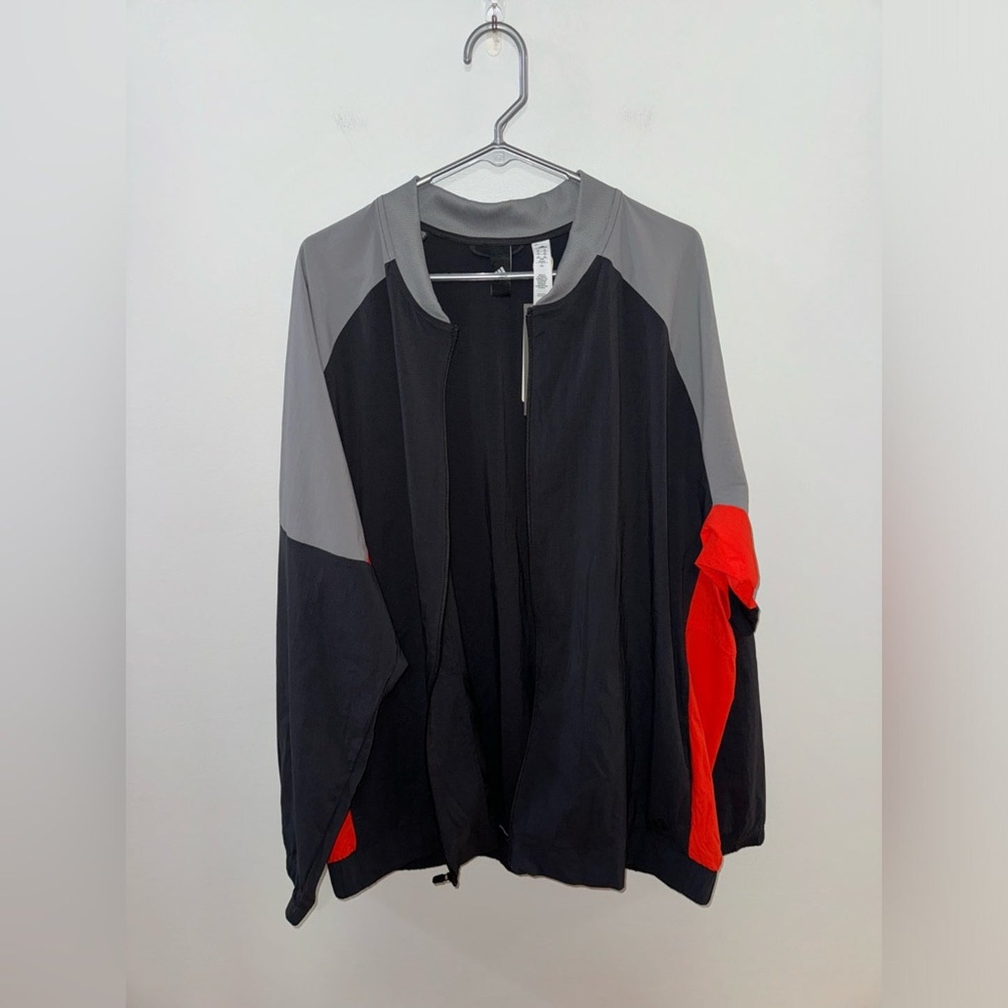 NWT 2XL Adidas Black/Grey/Red Bomber Jacket