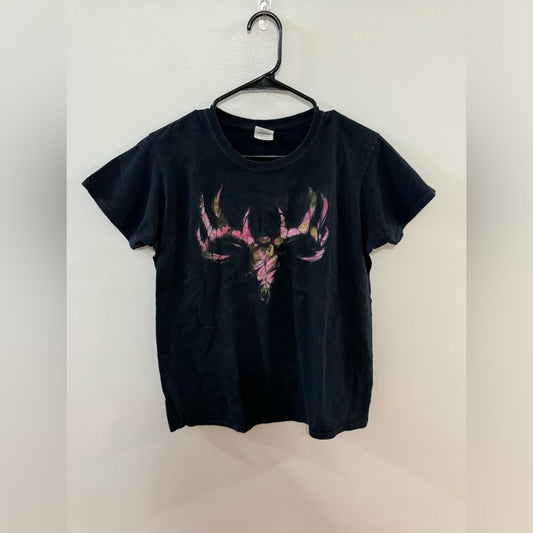 Pre-Owned MD Women’s Unbranded Pink/Black Deer T-Shirt