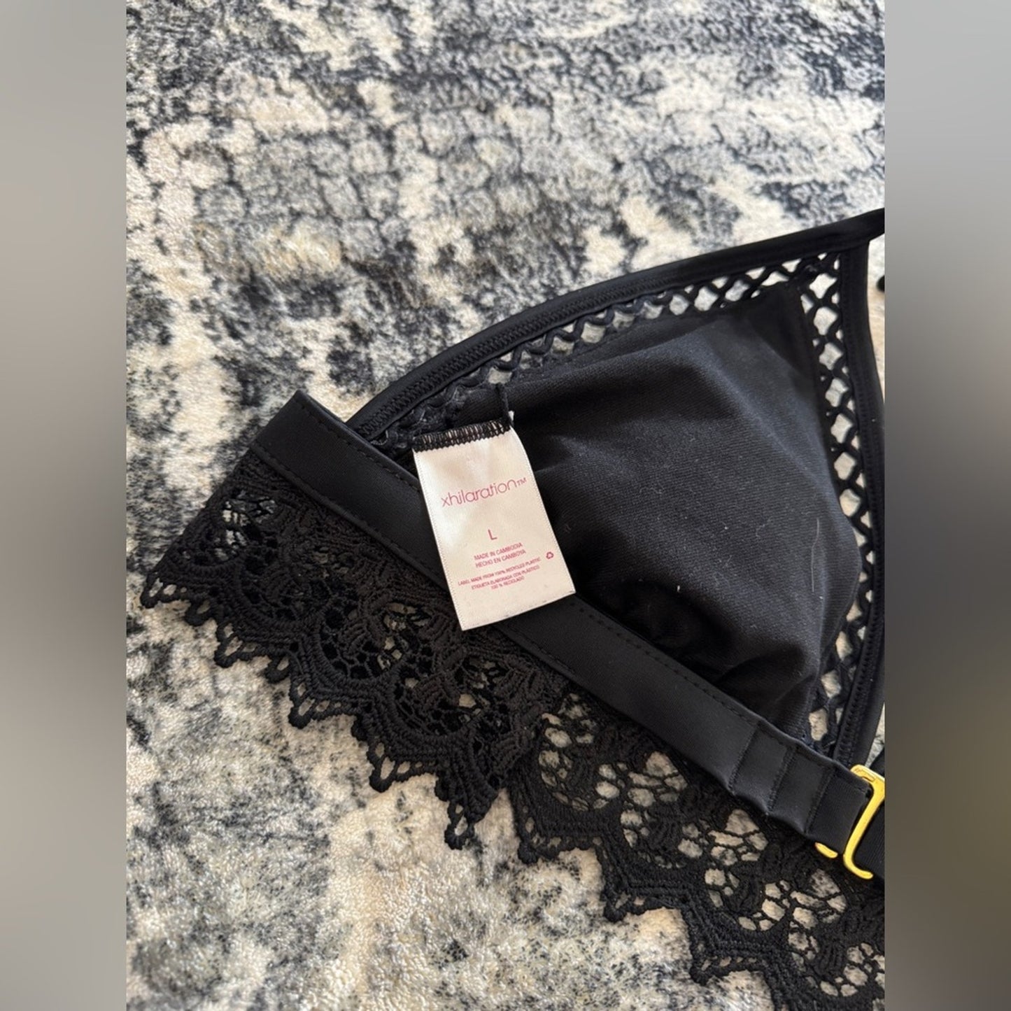 Pre-Owned LG Xhilaration Black Lace Bikini Top