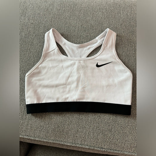 Pre-Owned MD Nike Dri-Fit White/Black Sports Bra