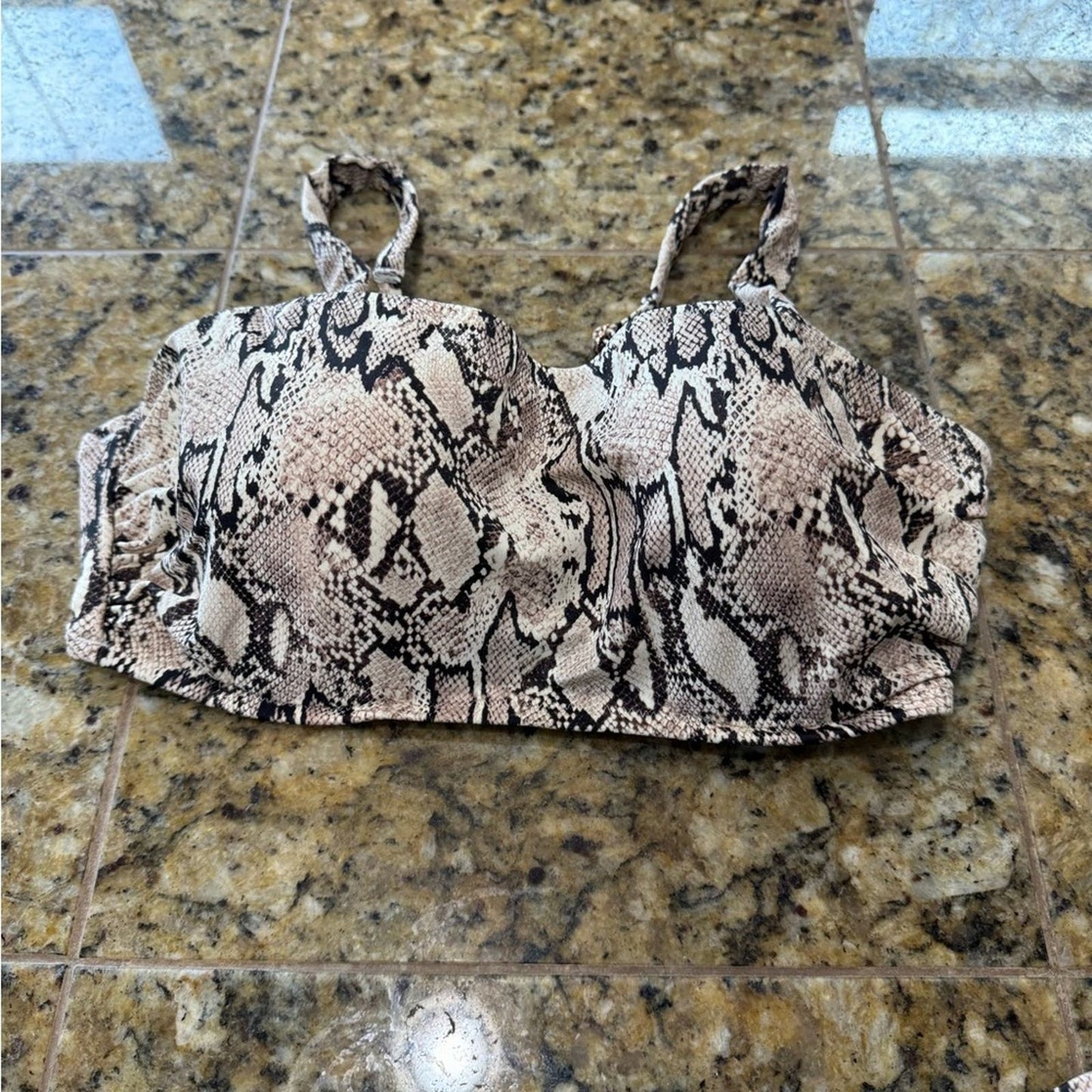 Used Shade Shore 2 PC Snake Print Bikini