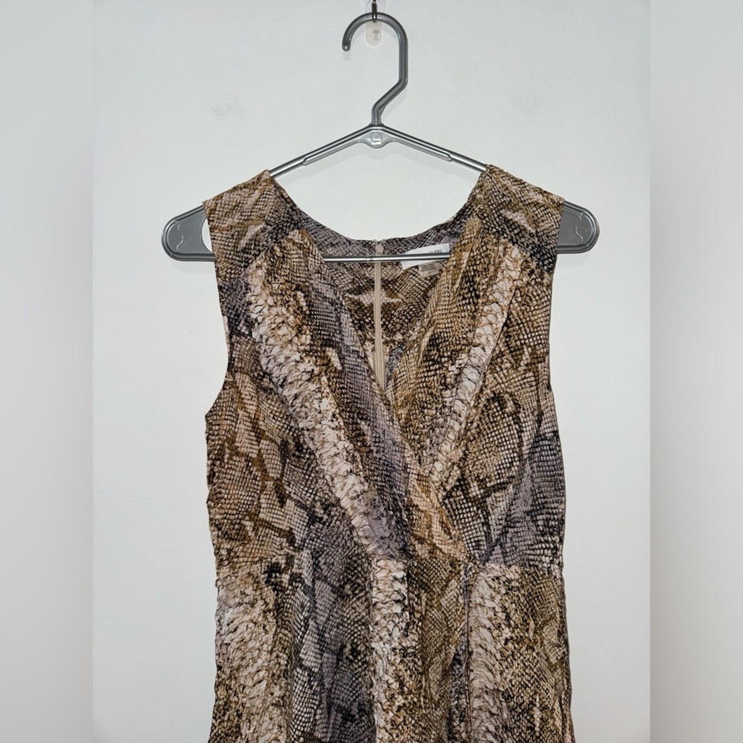 Pre-Owned Size 12 Calvin Klein Snake Print Romper