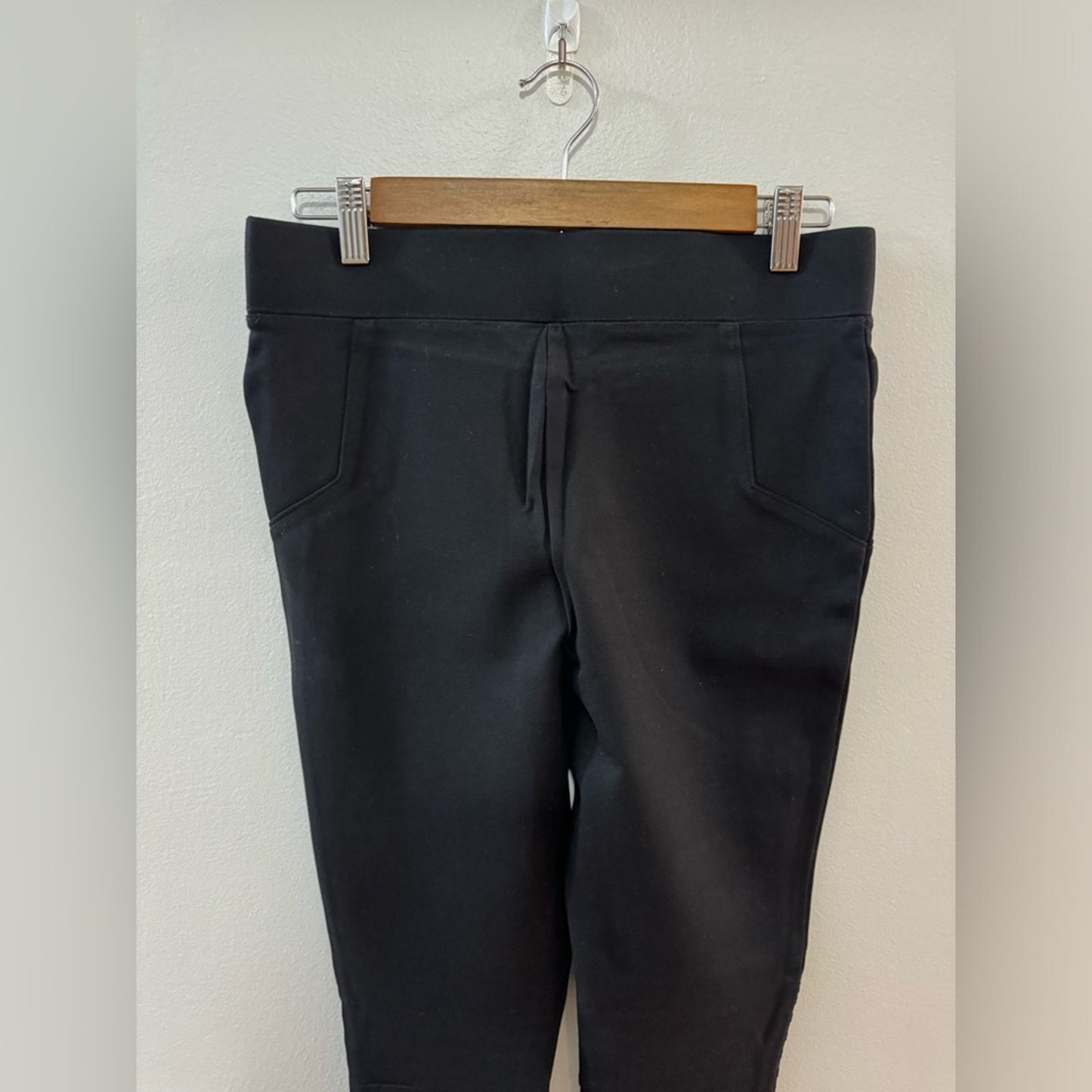 Pre-Owned SM Jules & Leopold Black Biker Style Pants