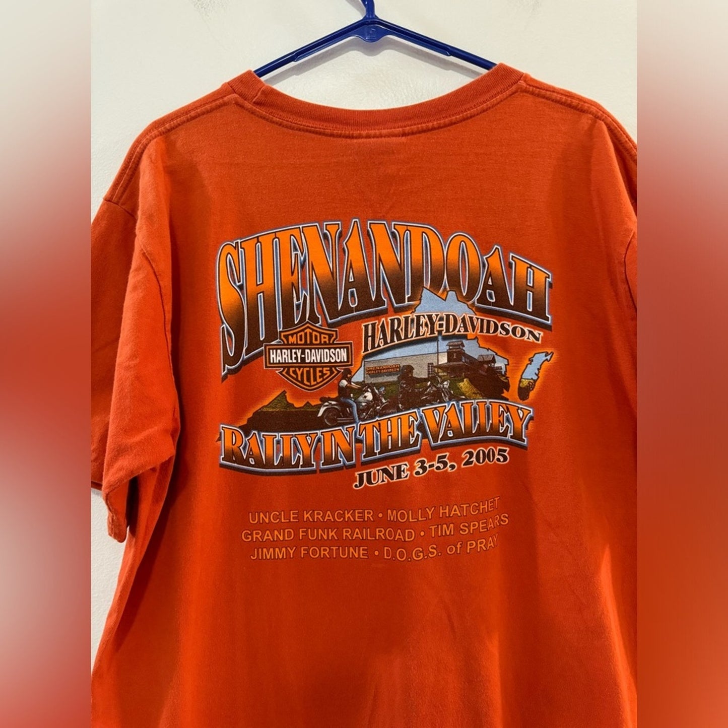 XL Harley Davidson Orange 2005 1st Annual Rally in the Valley Shenandoah s/s