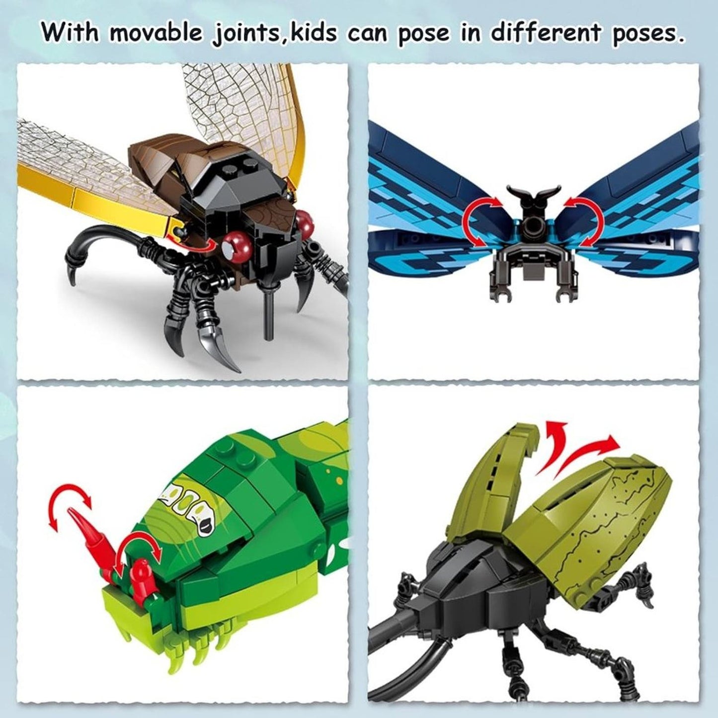 Insects Building Set for Adults Kids,The Insect Collection Building Toys,Bug